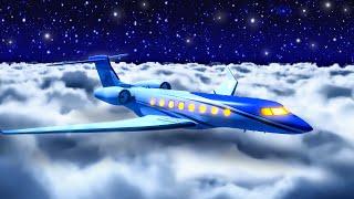 Fall Asleep Above the Clouds in Private Jet  Airplane White Noise