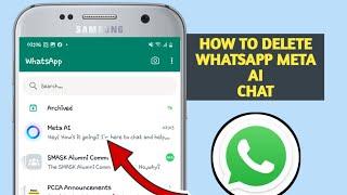 How To Delete Whatsapp Meta AI Chat whatsapp Meta ai update 2024