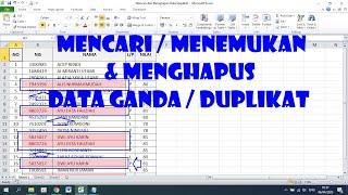 Cara Mencari dan Menghapus Data Ganda di Excel