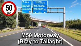 Dash Cam Ireland - M50 Motorway From Bray to Tallaght