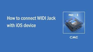 How to connect WIDI Jack with iOS device