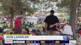 Supporters rally at Sunset Park in Las Vegas for former President Donald Trump