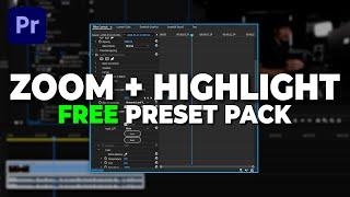 FREE Zoom + Highlight Preset for Screen Recordings in Premiere Pro