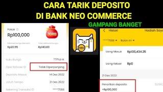 CARA TIDAK PERPANJANG DEPOSITO DI BANK NEO COMMERCE Mudah Banget