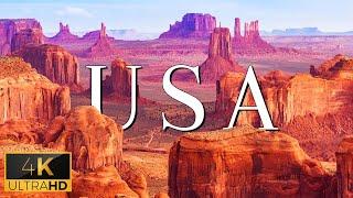 FLYING OVER THE USA 4K UHD - Relaxing Music With Stunning Beautiful Nature 4K Video Ultra HD