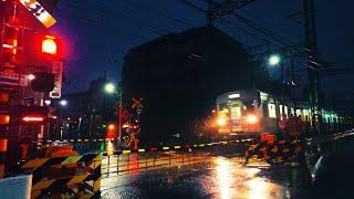 Luxury Residential Area Late Night Heavy Rain Walk Osaka Japan  Relaxing Rain Ambience Sounds