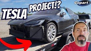 Reviving a DESTROYED Tesla from the Grave Watch the EPIC Transformation Unfold Part 1