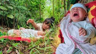 Single Girl Rescue the Poor Child Abandoned in the forest