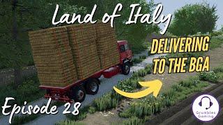 SHIFTING BALES AND HARVESTING BARLEY  Land of Italy  FS 22  Episode 28