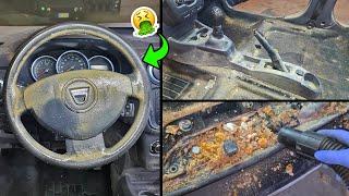 LIMPIEZA PROFUNDA del COCHE mas DESAGRADABLE de todos los tiempos