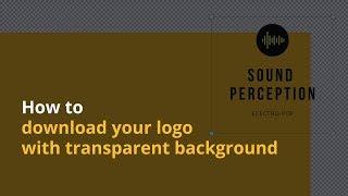 How to download your logo with transparent background Canva Pro