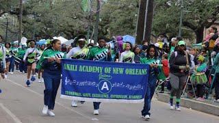 Akili Academy Of New Orleans 2023 Mardi Gras Parade Under The Bridge