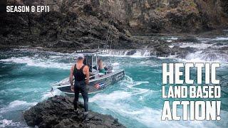 Risky land based rock fishing adventure Do we catch our trophy fish? S8 EP 12 - Ōakura