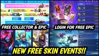 NEW FREE SKIN EVENTS NATALIA COLLECTOR & MORE FREE EPIC SKIN - MLBB