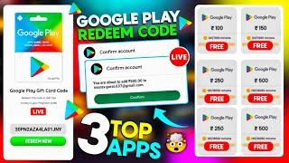 Top 3 app google play gift card for India  redeem code earning app - free redeem code for playstore
