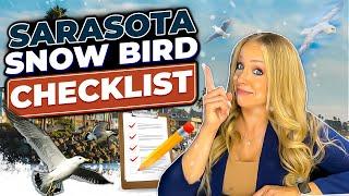 Sarasota SNOWBIRD Checklist  Everything You NEED to Know - PART 1  Moving To Sarasota Florida