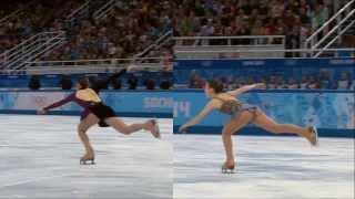 Triple Flip Jump Yuna Kim vs Adelina Sotnikova