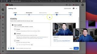 How to upload an unlisted video to Youtube to share it with a private group