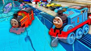 Looking for Thomas & Friends toys  Thomas The Train & Friends swimming in the pool