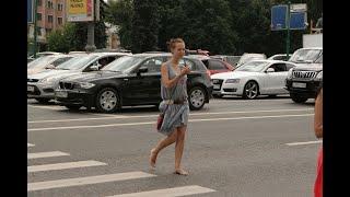 Anna H 2013... Barefoot in a city streets