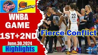 Indiana Fever vs. Phoenix Mercury 063024 Game 1st+2nd Highlights  Womens Basketball 2024