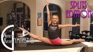 How to do the Splits  Whitneys Kitchen Gymnastics  Oversplits Edition