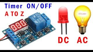DC 5V 12V 24V Digital LED Display Infinite Cycle Delay Timer Switch ONOFF Relay Module DC 5V