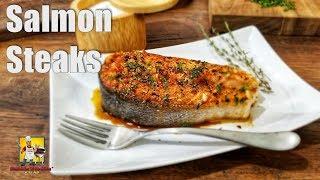 Honey Garlic Salmon Steaks  Salmon Recipe