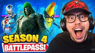 NEW *Season 4* BATTLE PASS in Fortnite Marvel