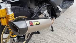 Yamaha Xmax 300 Akrapovic Slip-on with no silencer db killer