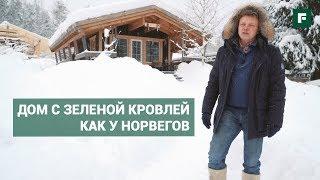 Мини-дом с зеленой кровлей. Каркасная берлога по уму  FORUMHOUSE