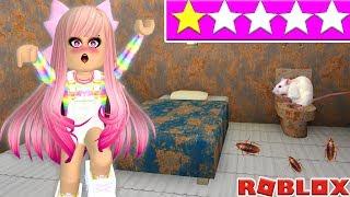 WE WENT TO THE WORST REVIEWED HOTEL IN BLOXBURG AND COULDNT BELIEVE WHAT WE SAW... Bloxburg