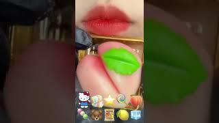 Food asmr  credits satisfying lips.