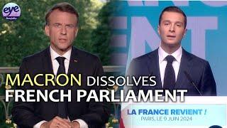 Macron dissolves National Assembly for early election after EP election defeat