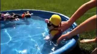Mario and Luigi Go Swimming