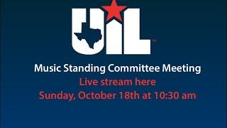 Music Standing Committee Meeting - 10182020