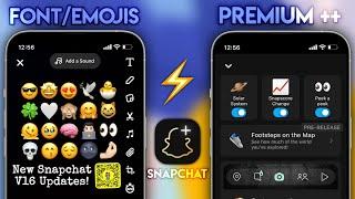 iOS Snapchat v16 On Android Latest Version 2024  With ios Emojis & Dark Mode  Snapchat Features 