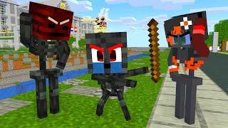 Monster School Poor Baby Wither Skeleton 2 Bad Family Sad Story happy ending-Minecraft Animations