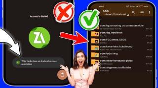 Restriction daccès au dossier Obbdata -ce dossier a une restriction daccès Android Zarchiver 2024