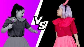 Pink VS Black Challenge Song   Kids Funny Songs