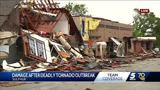 Sulphur devastated after tornado outbreak hits Oklahoma