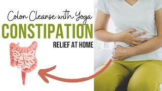 Yoga for Constipation  Colon Cleanse at home  YOGA WITH AMIT