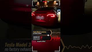 Electronic active sound exhaust system Tesla model 3 electric #ENGINEVOX