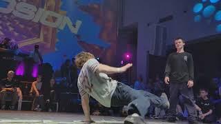 BBOY RUBIK  ON TOP BREAKERS vs BBOY DENVER  NAVI на EXPLOSION BATTLE  КИЇВ 2023