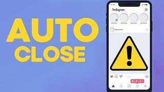 How To Fix Instagram Automatically Closing Auto Close - App Crashes Problem when opening