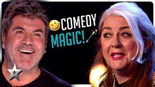 Top 10 HILARIOUS Magicians from Britains Got Talent