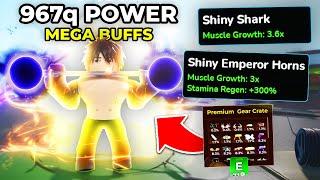 I Got New SHINY BUFFS with Insane Strength Boosts in Update 4 of Gym League Roblox