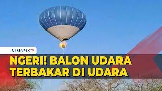 Ngeri Balon Udara di Meksiko Terbakar di Langit 2 Orang Tewas