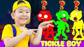 Zombie Tickle Boy with Little BT + Zombie Dance  BooTiKaTi Kids