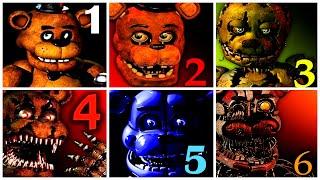 All FNAF Games Complete FNAF 1 2 3 4 5 6 Full Walkthrough